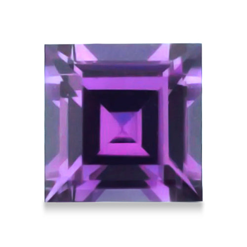 Princess shape Lab Created AAA Alexandrite Gemstone 8.5mm (3.70 ct)