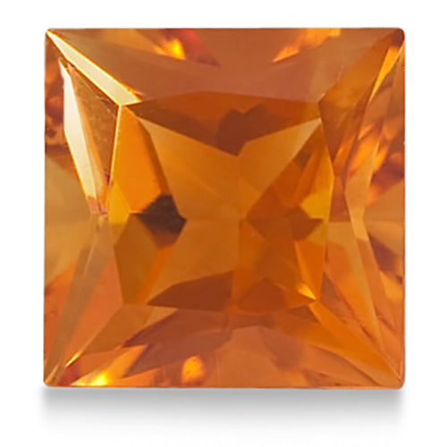 Princess shape Natural AAA Citrine Gemstone 8.5mm (3.70 ct)