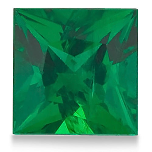 Princess shape Natural A Emerald Gemstone 8mm (3 ct)