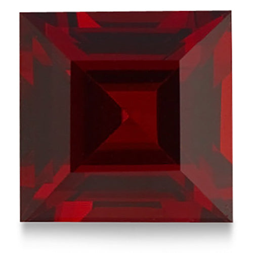 Princess shape Natural AAA Garnet Gemstone 6mm (1.25 ct)