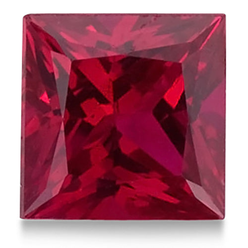 Princess shape Natural AAA Ruby Gemstone 5mm (0.80 ct)