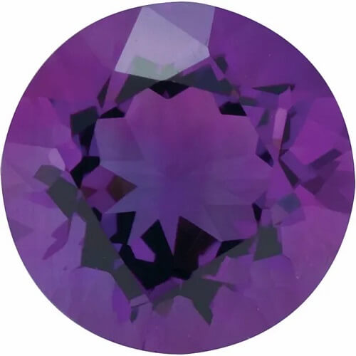 Round shape Natural AAA Amethyst Gemstone 5.5mm (0.55 ct)