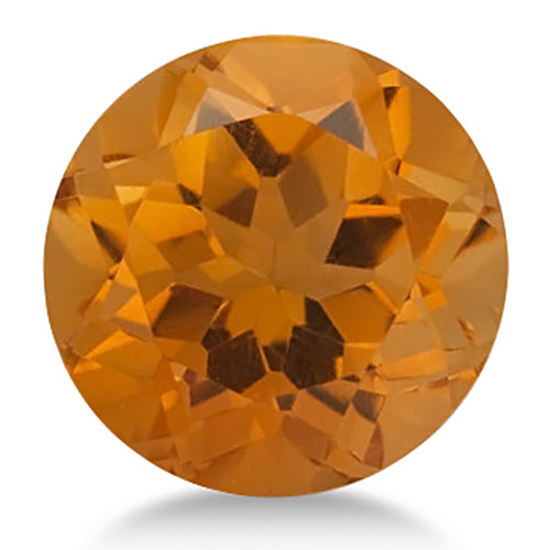 Round shape Natural AAA Citrine Gemstone 9mm (3 ct)