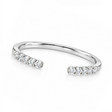 Custom Lab Diamond Comfort-Fit Women's Wedding Ring Band 14k White Gold