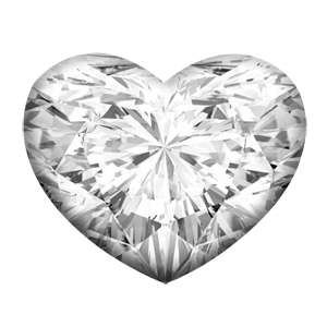 0.57 Carat E-SI2 Excellent Cut Heart Shaped Diamond