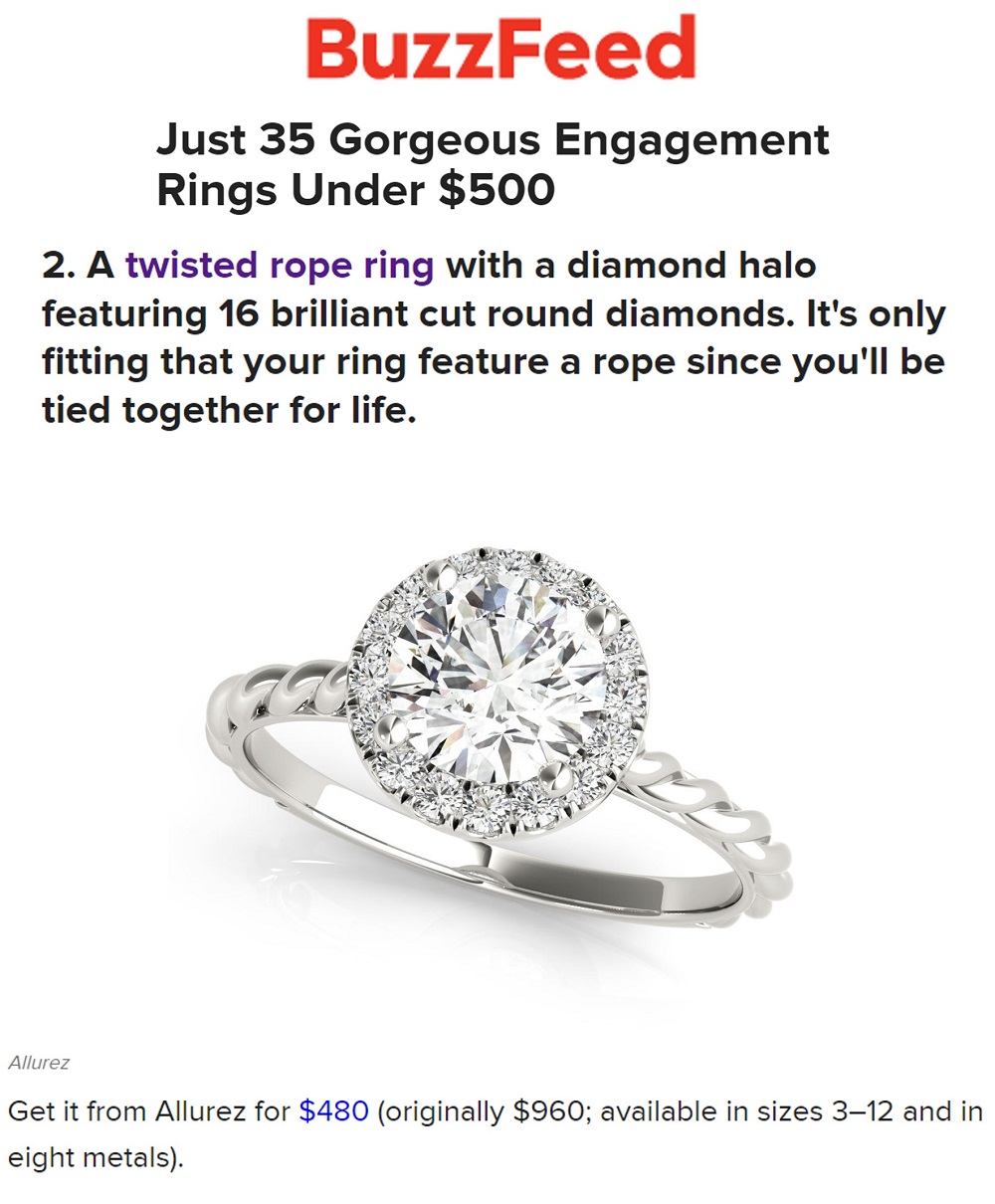 Just 35 Gorgeous Engagement Rings Under $500