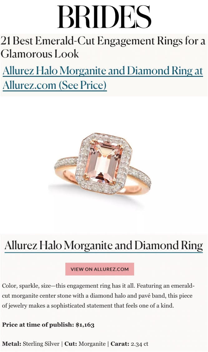 HALO MORGANITE & DIAMOND RING 14K ROSE OVER STERLING SILVER (2.34CT)