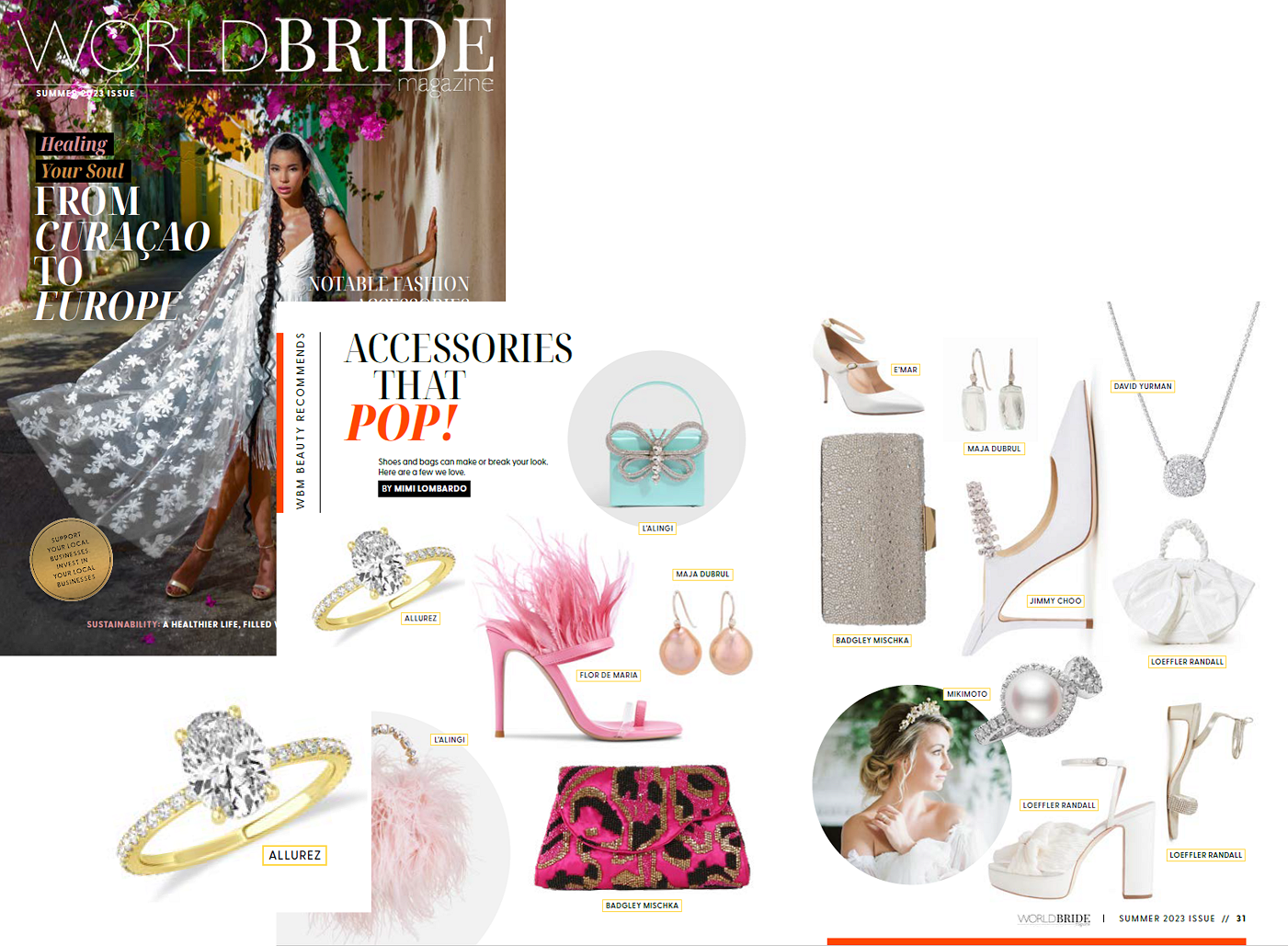 Allurez in World Bride Magazine Summer 2023 Issue!