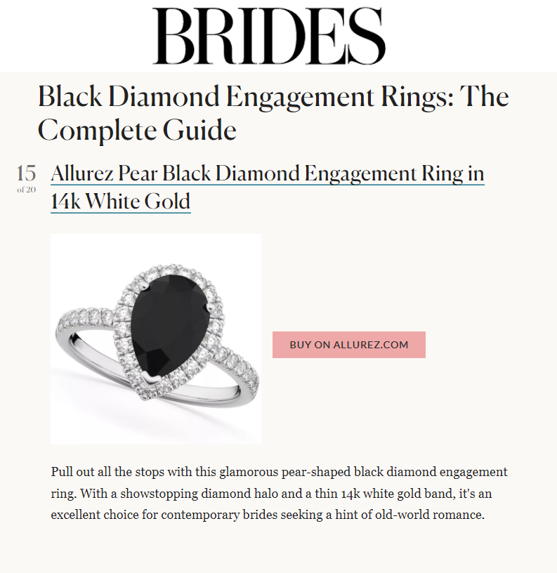 Black Diamond Engagement Rings: The Complete Guide