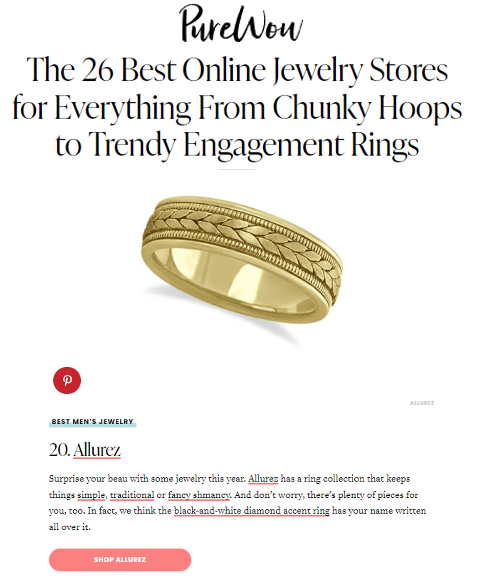 The 26 Best Online Jewelry Stores for Everything From Chunky Hoops to Trendy Engagement Rings
