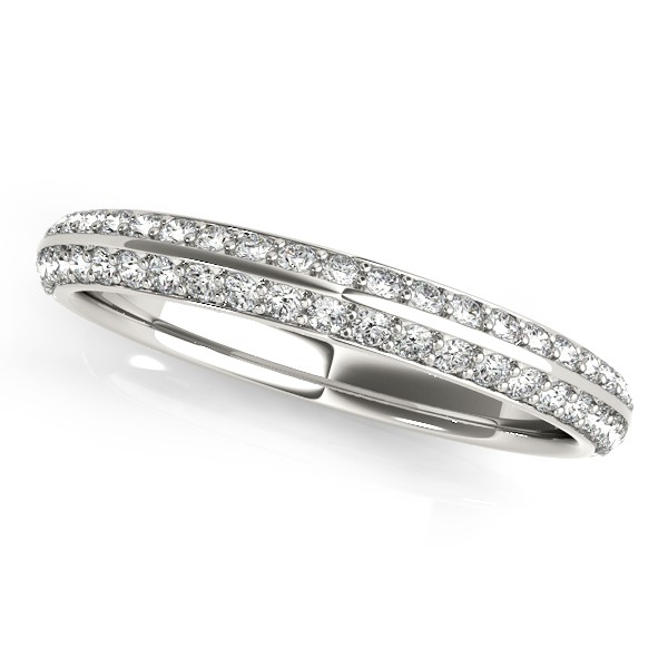 Double Row Micro Pave Diamond Wedding Band Palladium 0 25ct Ng1196 Double Row Micro Pave Diamond Wedding Band Palladium