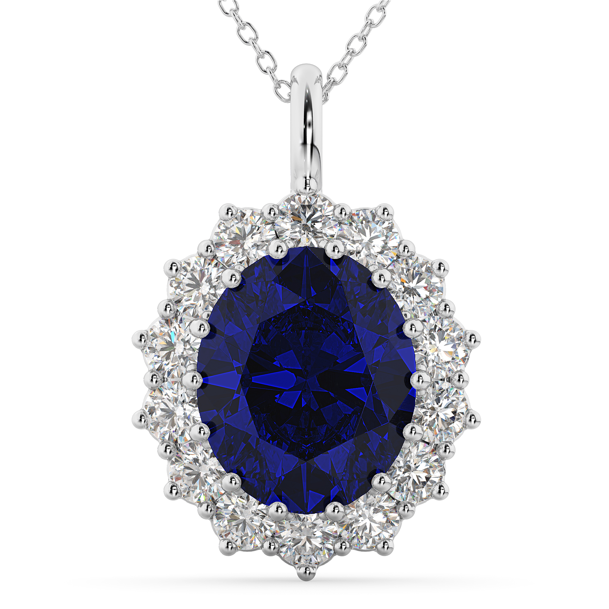 sapphire diamond necklace