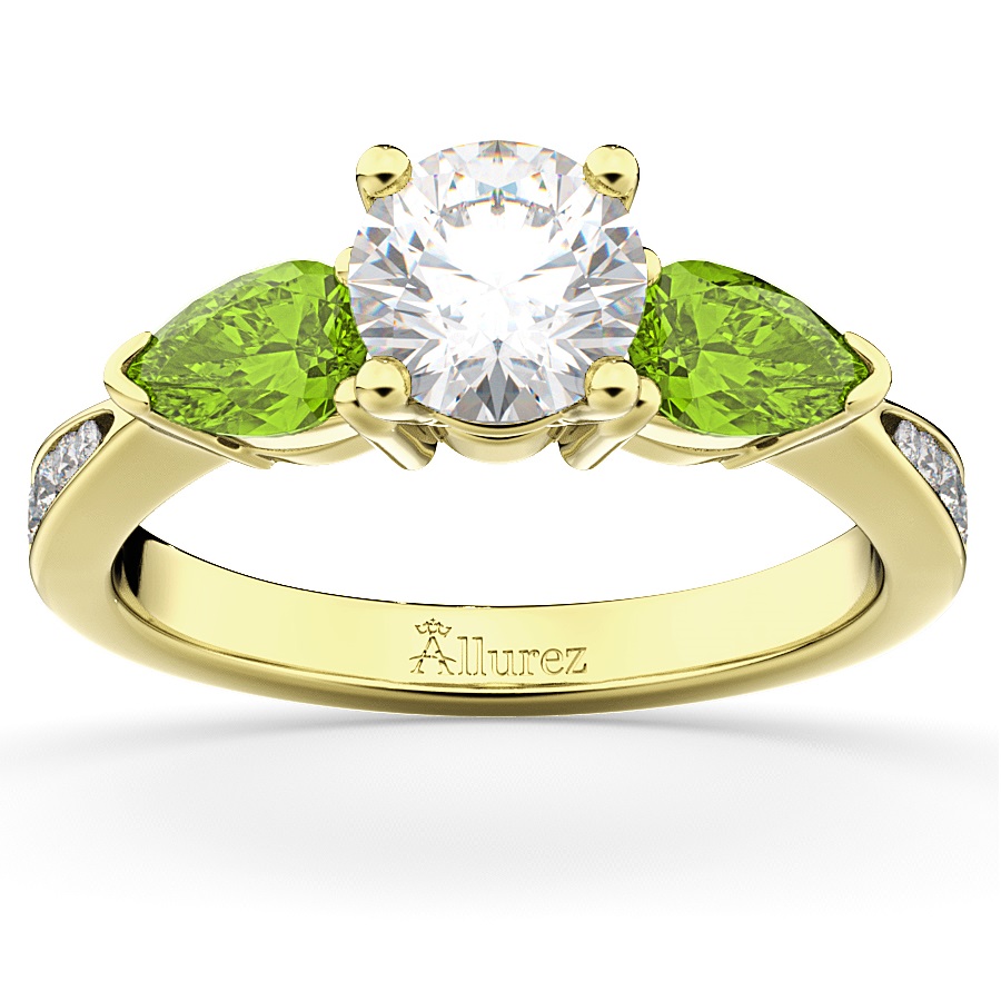 Natural Peridot Ring Peridot Ring Green Stone Pear Cut Stone Ring August Birthstone Engagement Ring Solitaire Ring Pear Ring Wedding Ring