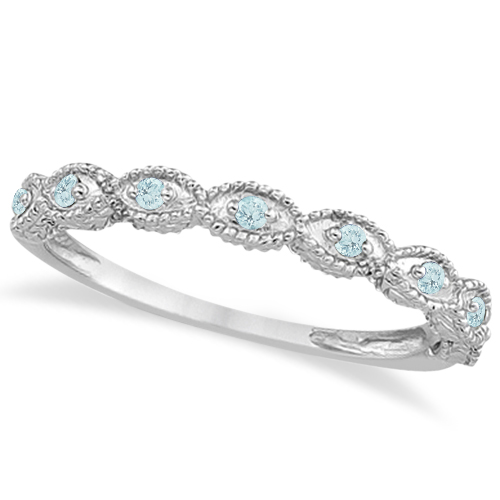 Antique Marquise Shape Aquamarine Wedding Ring Palladium 0 18ct Antique Marquise Shape Aquamarine Wedding Ring Palladium 0 18ct