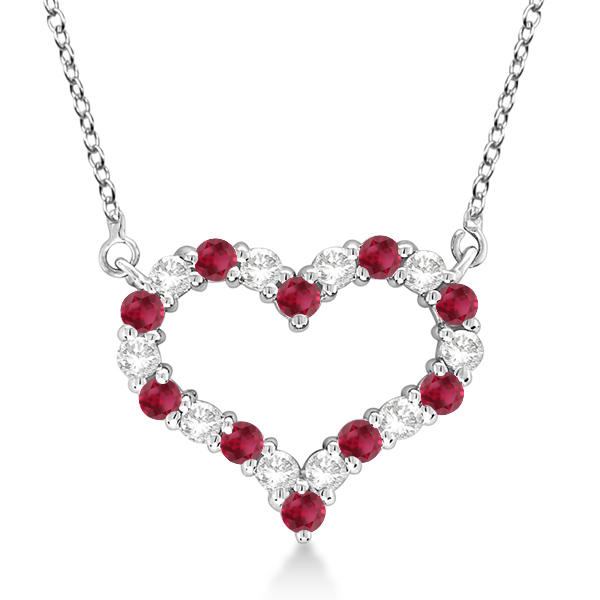 Ruby And Diamond Heart Pendant Sale Online Up To 69 Off Www Bel Cashmere Com