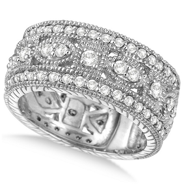 antique diamond band ring