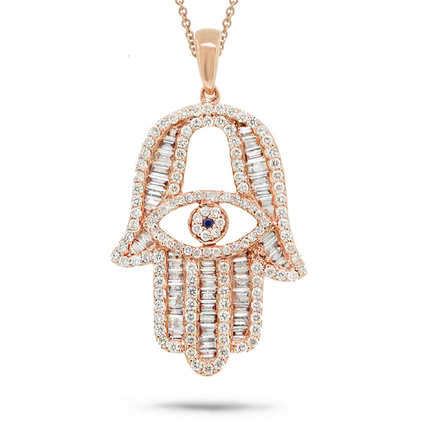 1 60ct 14k Rose Gold Diamond Hamsa Pendant Necklace S36 1v2rg 1 60ct 14k Rose Gold Diamond Hamsa Pendant Necklace