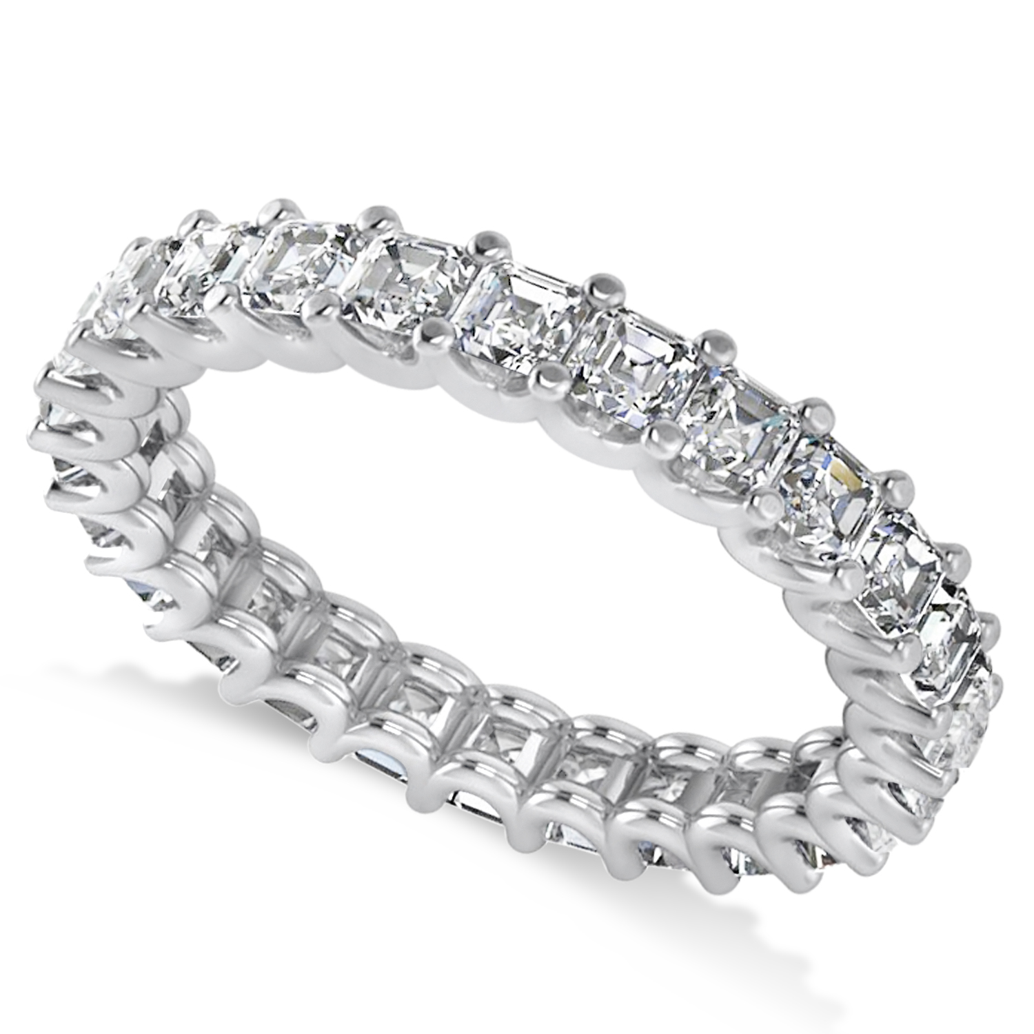 Radiant Cut Diamond Eternity Wedding Band Ring 14k White Gold 2 60ct Radiant Cut Diamond Eternity Wedding Band Ring 14k White Gold 2 60ct