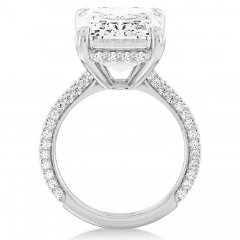 Emerald Lab Diamond Engagement Ring Platinum (8.90ct)
