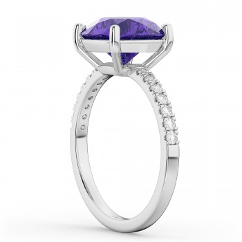 Tanzanite & Diamond Engagement Ring Platinum 2.51ct