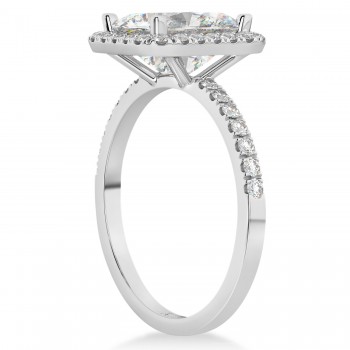 Emerald Cut Lab Grown Diamond Engagement 14k White Gold (3.32 ct)