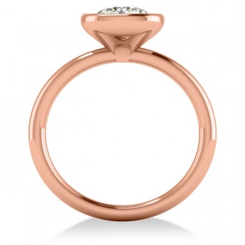 Cushion Cut Diamond Solitaire Engagement Ring 14k Rose Gold (1.40ct)