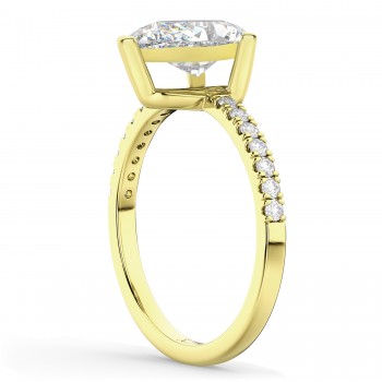 Pear Cut Diamond Engagement Ring 14K Yellow Gold (2.21ct)