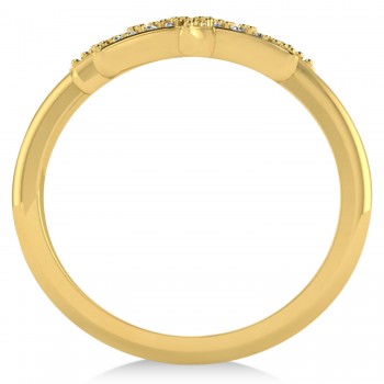 Diamond Double Starfish Fashion Ring 14k Yellow Gold (0.30ct)