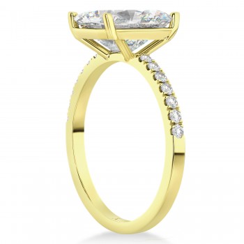 Diamond Emerald-Set Engagement Ring 14k Yellow Gold (3.36ct)