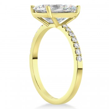 Diamond Emerald-Set Engagement Ring 18k Yellow Gold (3.36ct)