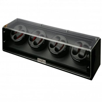 High Gloss Black Eight Watch Winder Cube