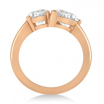 Oval/Pear Diamond Toi et Moi Ring 14k Rose Gold (4.50ct)