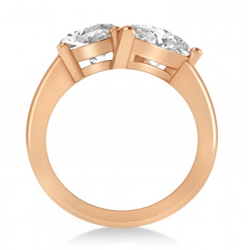 Pear/Oval Diamond Toi et Moi Ring 14k Rose Gold (6.00ct)