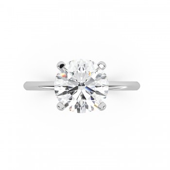 Diamond Solitaire Engagement Ring 14K White Gold (3.00ct)