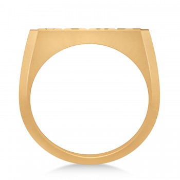 United States Army Men's Signet Fashion Ring 14k Rose Gold