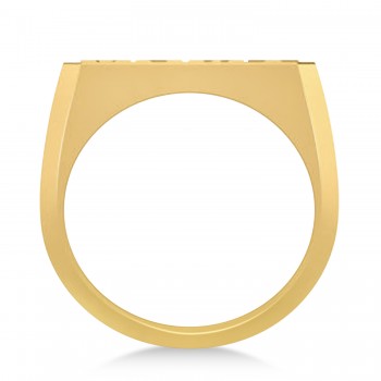 United States Army Men's Signet Fashion Ring 14k Yellow Gold