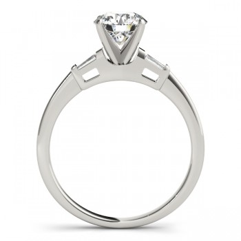 Tapered Baguette 3-Stone Diamond Engagement Ring Platinum (0.10ct)