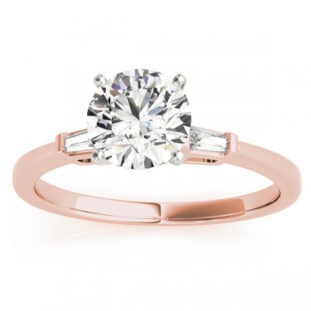 Tapered Baguette 3-Stone Diamond Bridal Set 14k Rose Gold (0.30ct)