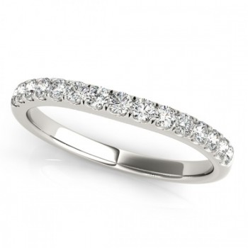 Diamond Prong Set Wedding Band Platinum (0.23ct)