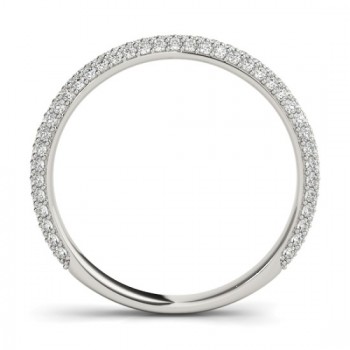 Diamond Accented Wedding Band Platinum (0.50ct)