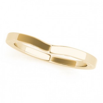 Curved Wedding Band 14k Yellow Gold