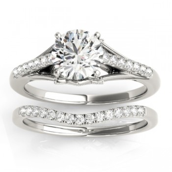 Diamond Accented Bridal Set Setting Platinum (0.20ct)