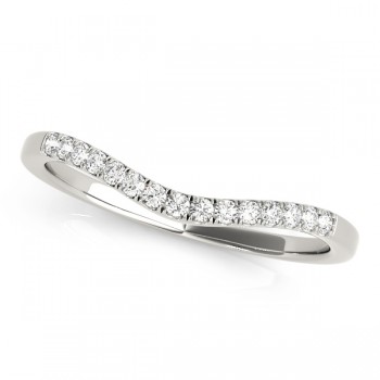 Diamond Compressed Contour Wedding Band Platinum (0.09ct)