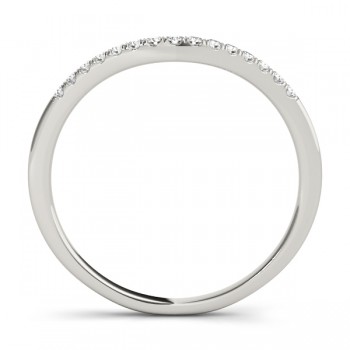 Diamond Compressed Contour Wedding Band Platinum (0.09ct)