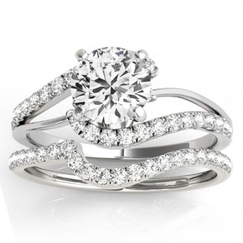 Diamond Split Shank Bridal Set Setting Platinum (0.52ct)