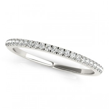 Diamond Accented Wedding Band Platinum (0.14ct)