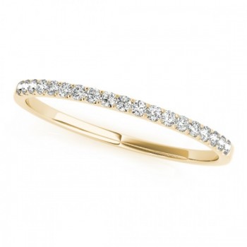 Thin Diamond Wedding Ring Band14k Yellow Gold (0.11ct)