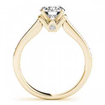 Diamond Accent Engagement Ring 14k Yellow Gold (0.72ct)