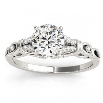 Diamond Antique Style Engagement Ring Setting Palladium(0.14ct)