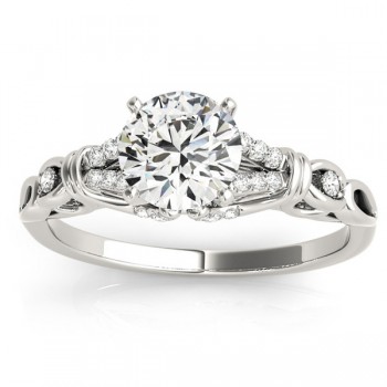 Diamond Antique Style Engagement Ring Setting Platinum(0.14ct)